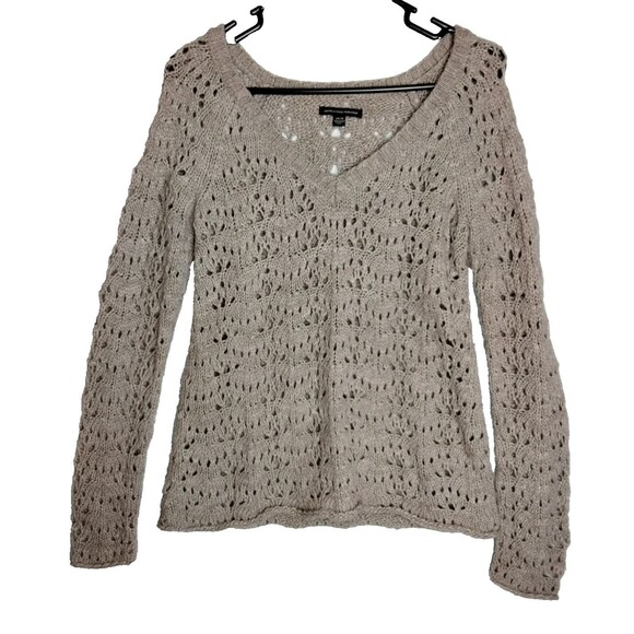 American Eagle Outfitters Sweaters - American Eagle Size XS Wool Blend Knit Crochet Pull Over Sweater Womens
